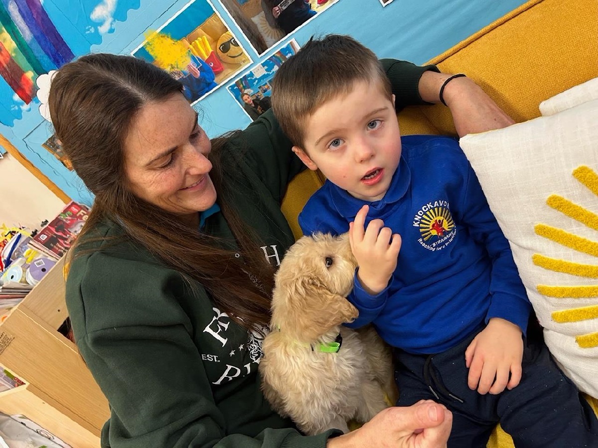 Therapy dog Poga inspires Strabane boy’s first ever words