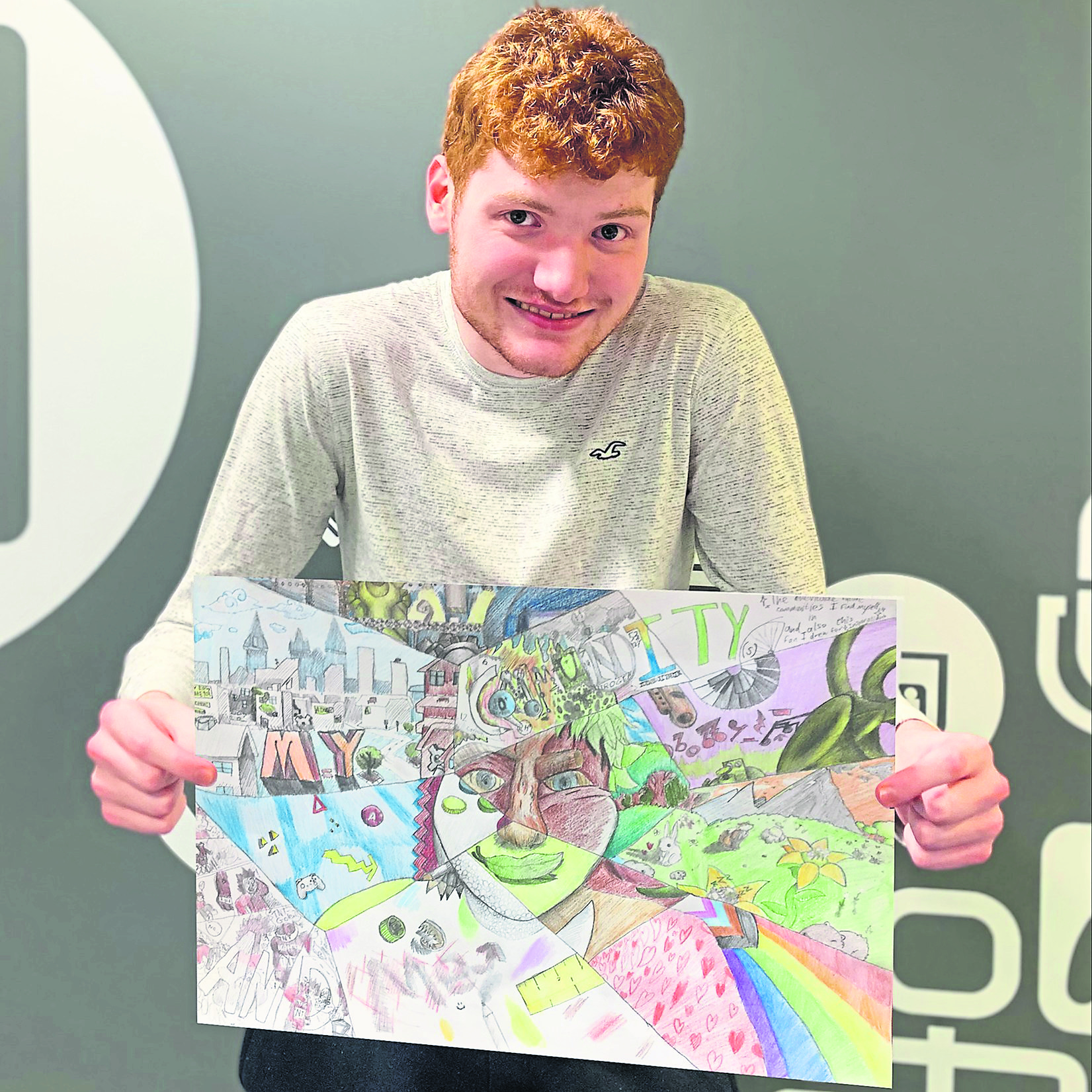 Michael comes runner-up in Credit Union Art Competition