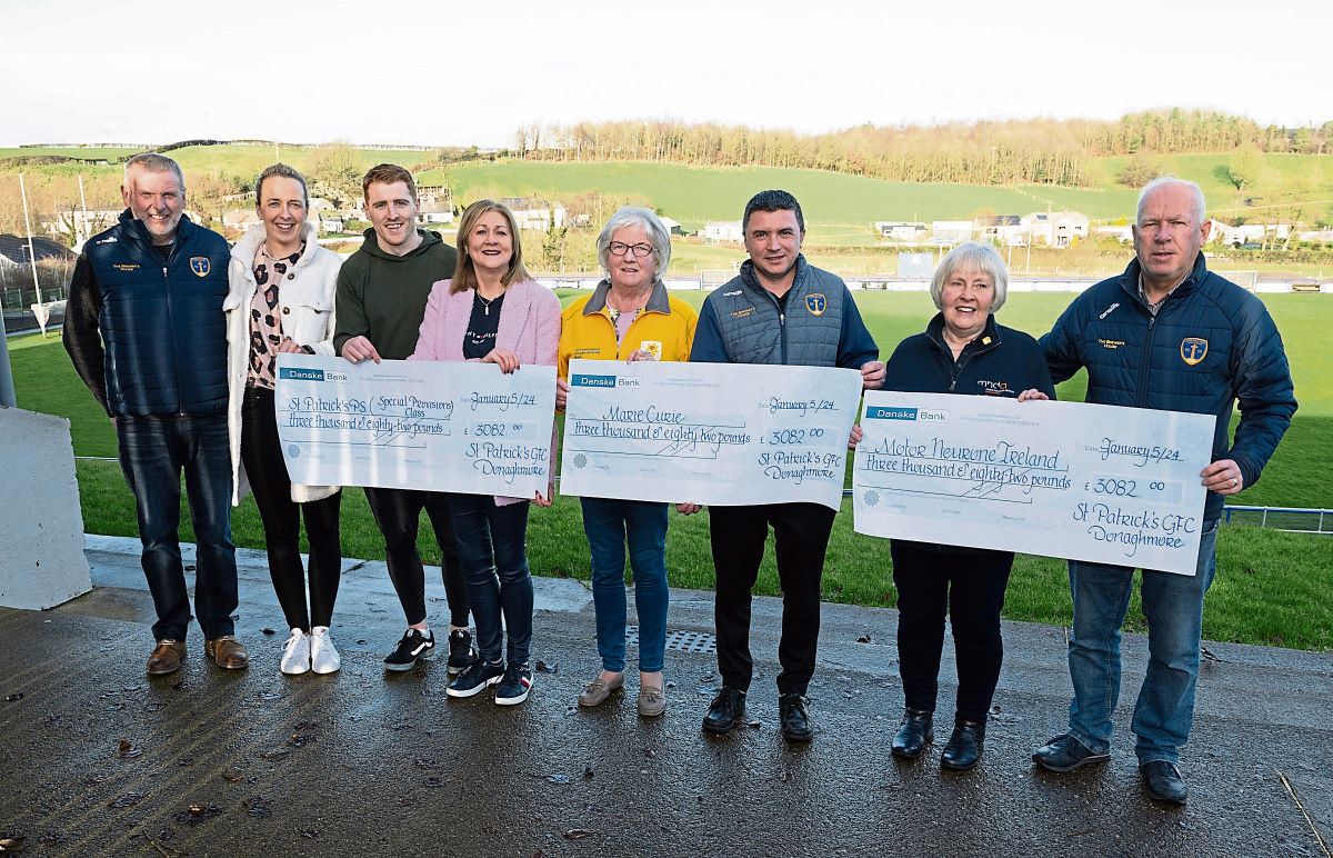 GAA club raises over £9,000 for three worthy causes