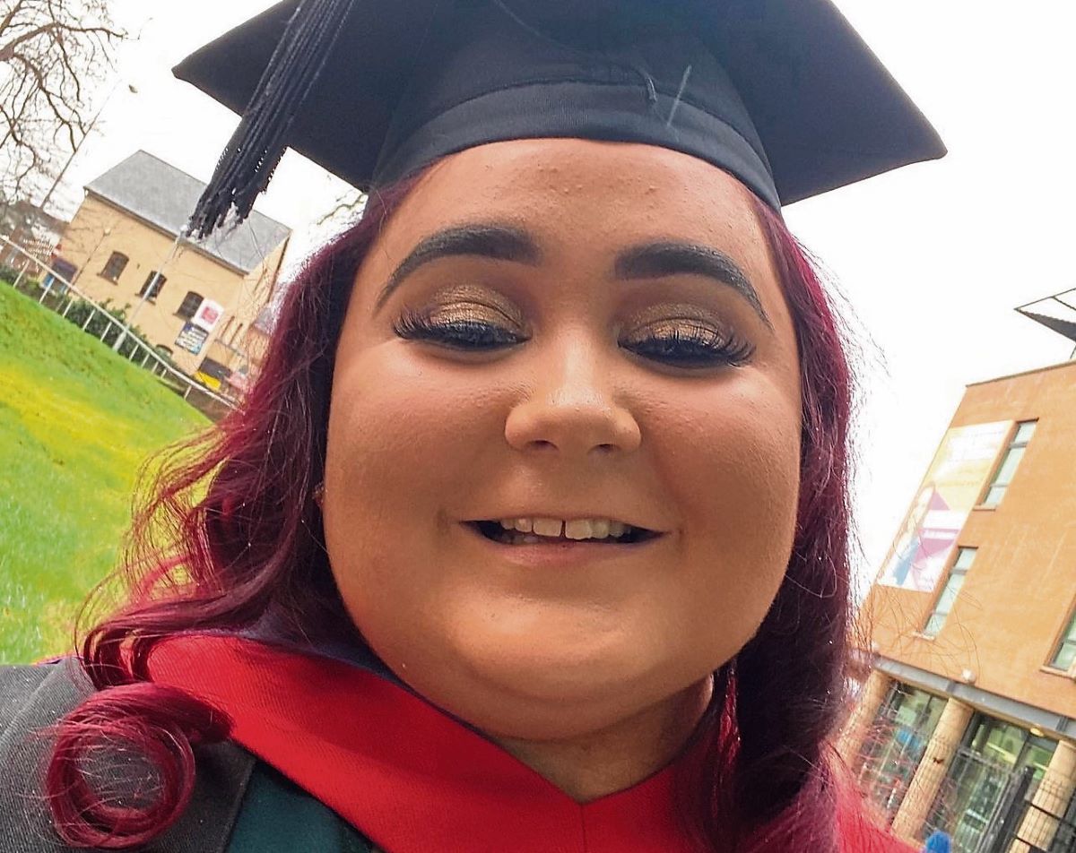Inspiring Aoife graduates after overcoming obstacles