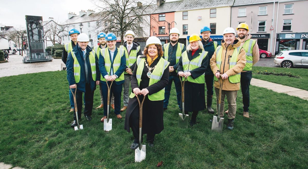 Mayor turns the sod as work commences at ‘Derg Active’ sites
