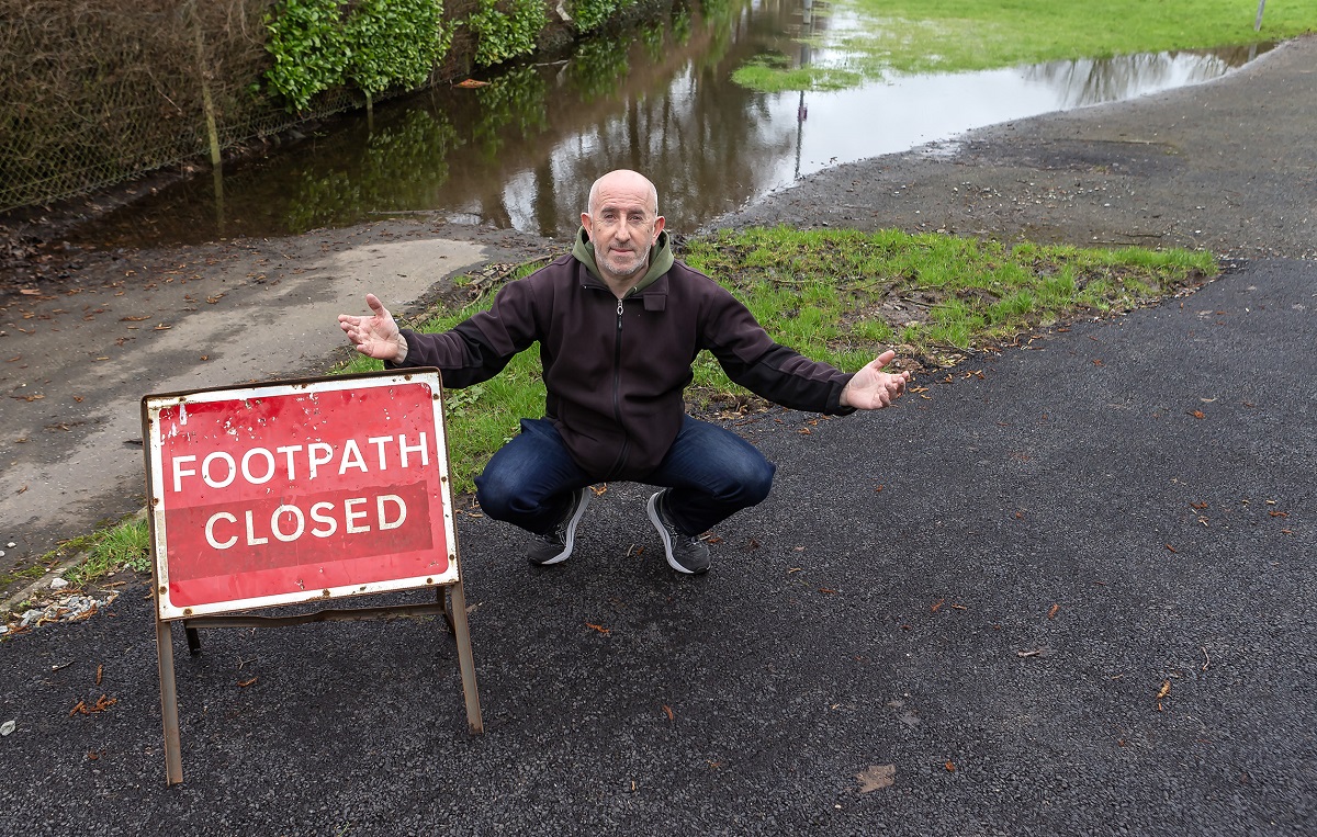 Residents demand action over ‘never-ending puddle’