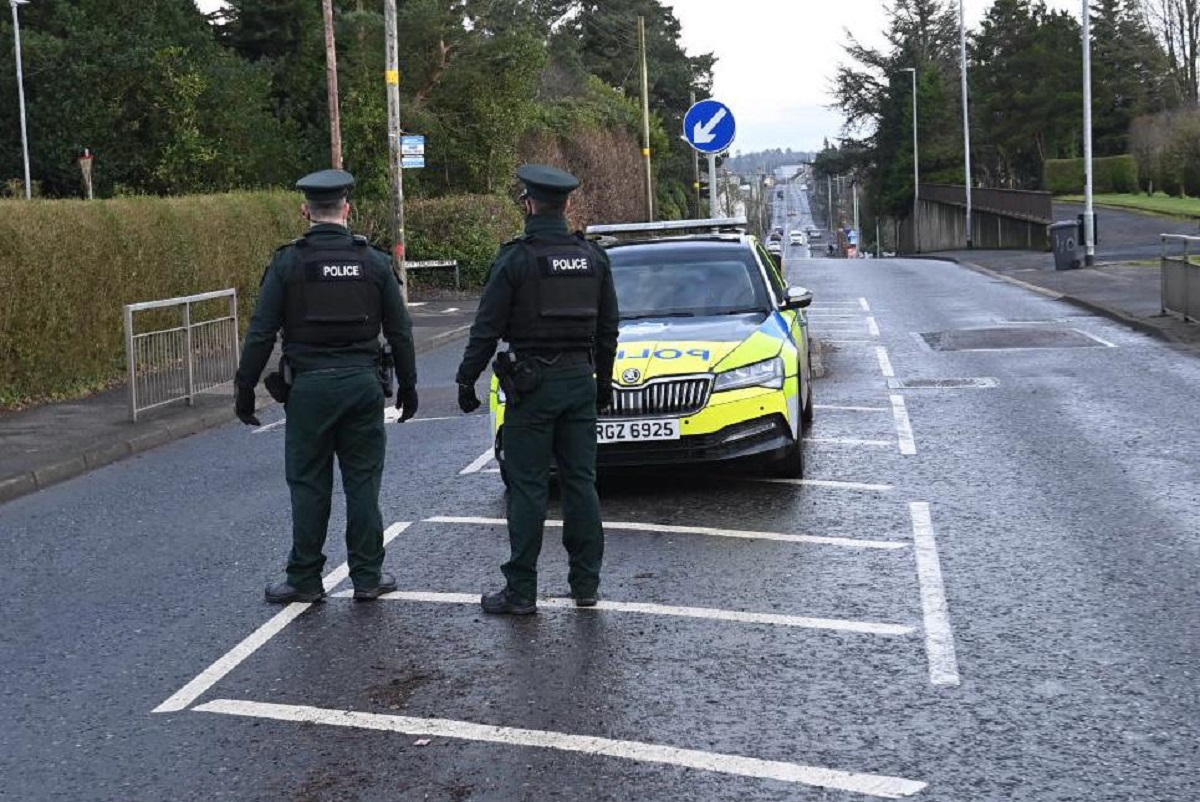 Hoax bomb threat at Omagh police station