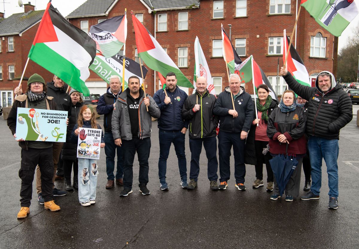 Palestinian journalist highlights plight of homeland at rally
