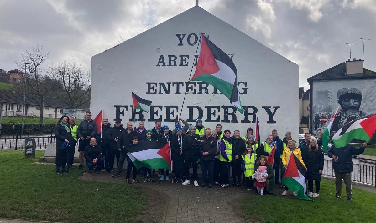 Sinn Féin activists undertake symbolic Gaza trek to Derry