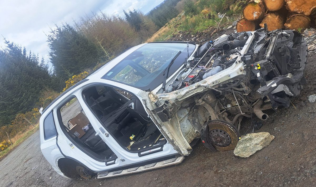 Car stolen in Strabane found stripped of parts in Donegal