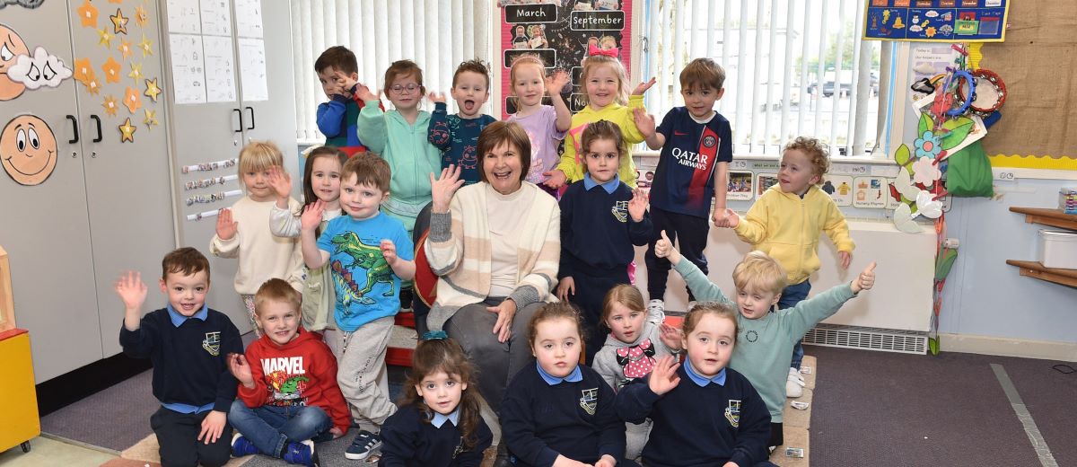 Strabane school bids farewell to beloved nursery teacher