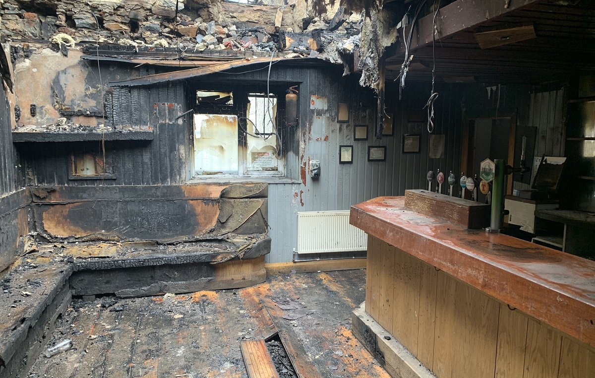 Community helps Tinney’s Bar ‘rise from the ashes’