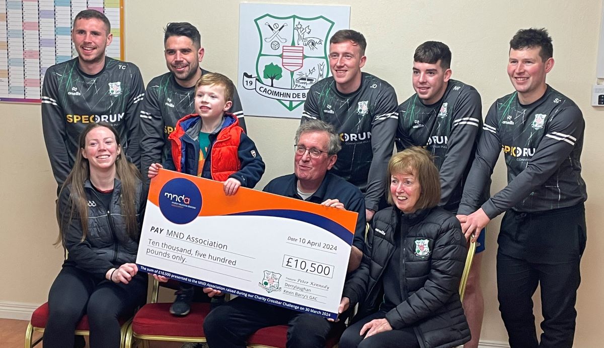 GAA club raises £10,500 for MND Association