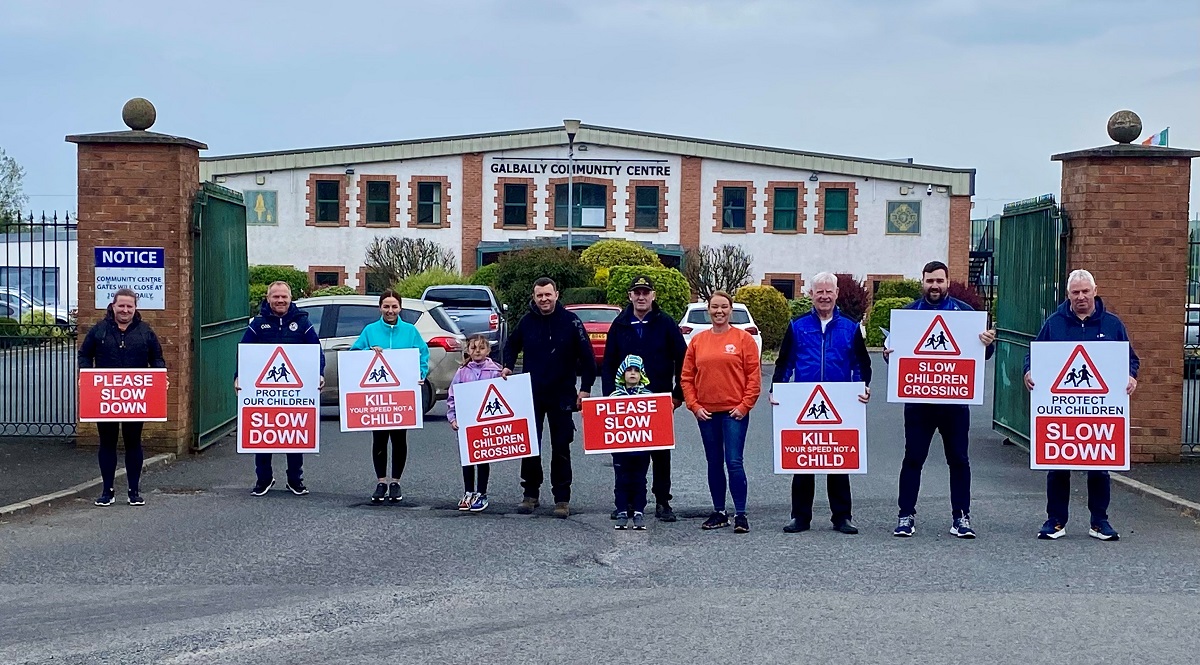 Co. Tyrone roadside protest calls out speeding motorists