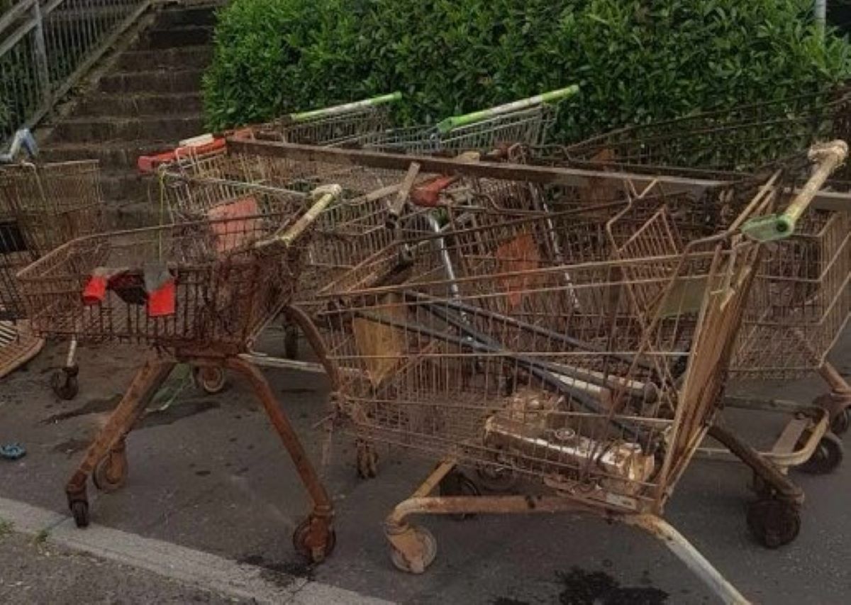 Supermarkets criticised after trollies end up in river