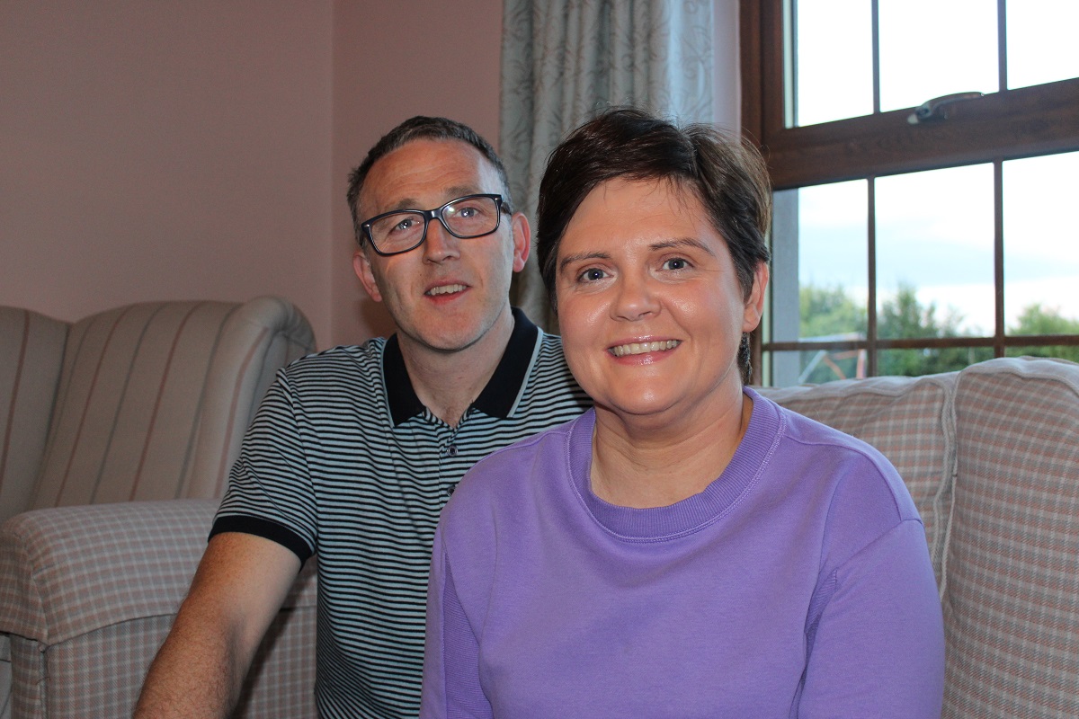 Trillick husband raises £9k for charity who supports his wife