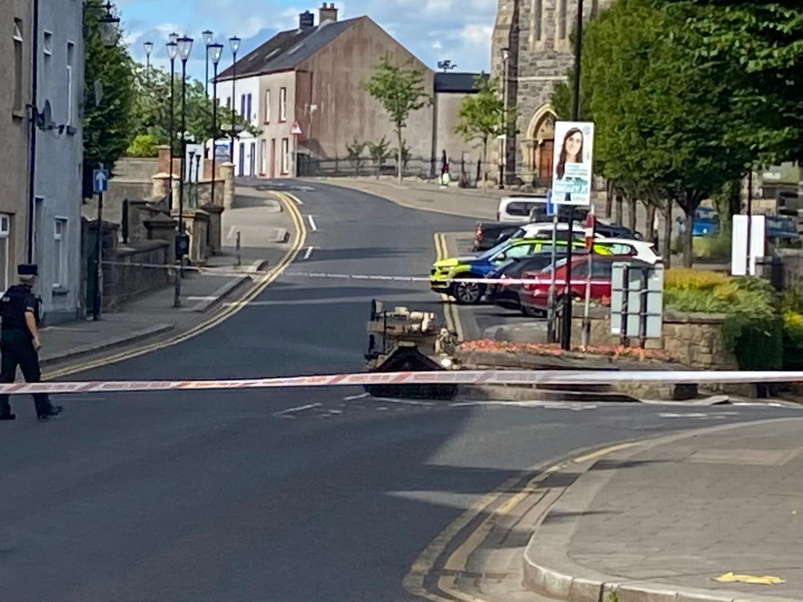 Omagh security alert ends after firearm found at rear of property