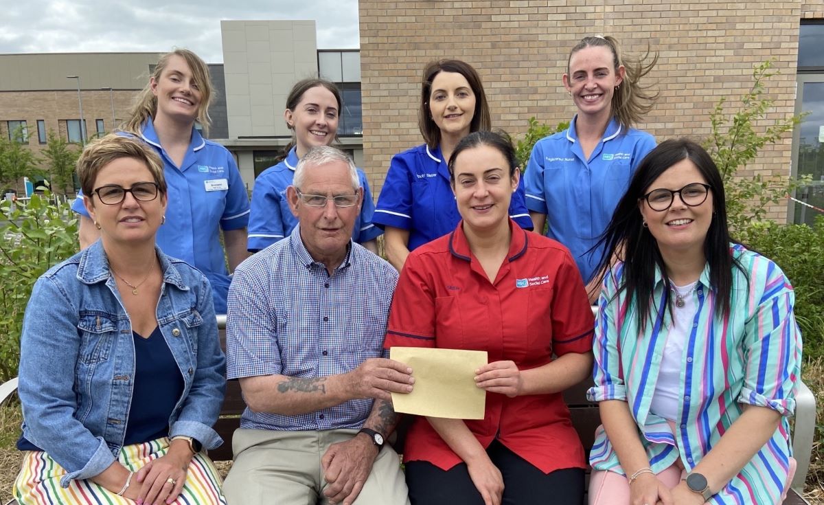 Donation in memory of the late May Warnock to Cardiac Unit staff