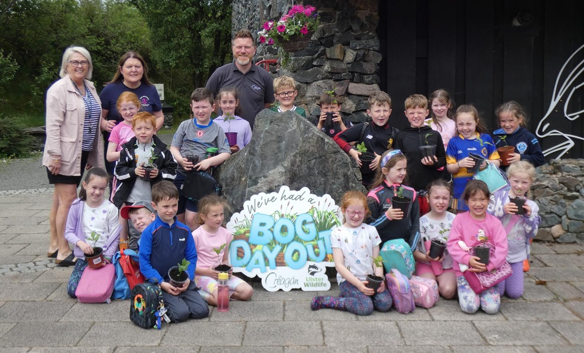 St Brigid’s pupils have ‘Bog Day Out’ at An Creagán