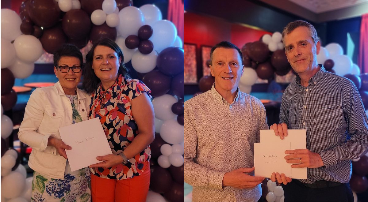 Omagh CBS bids fond farewell to two long-serving staff members