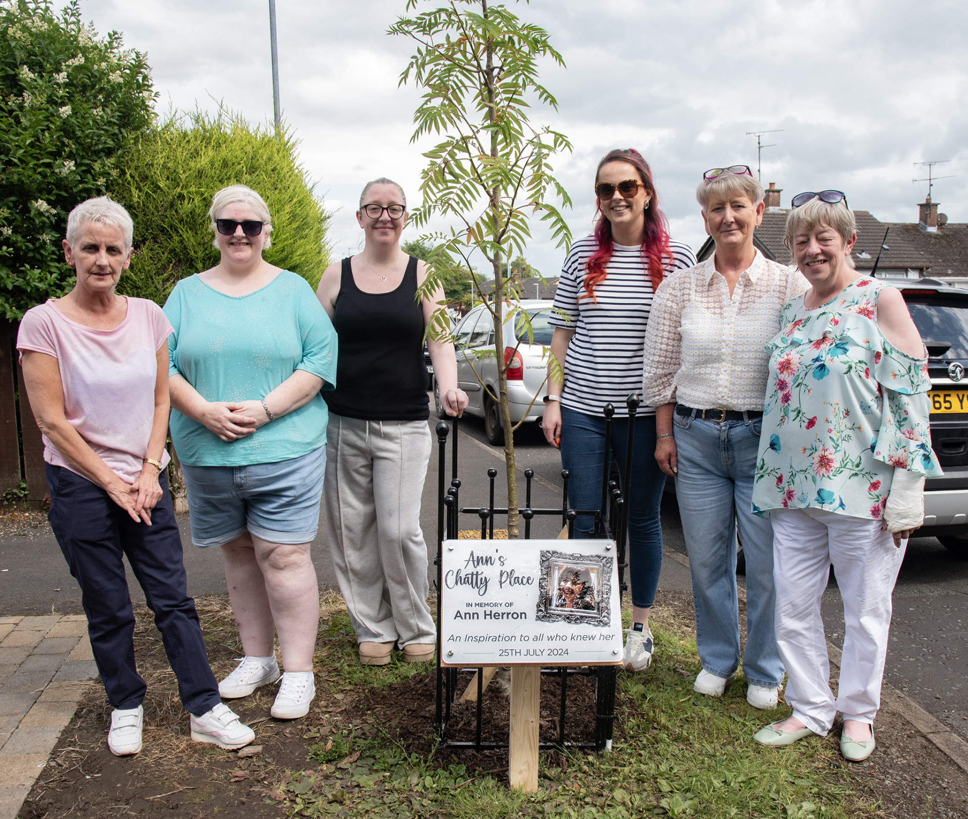 Residents gather to open memorial area in Omagh park