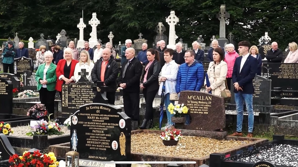 Mourners gather to remember Paddy McElhone on 50th anniversary