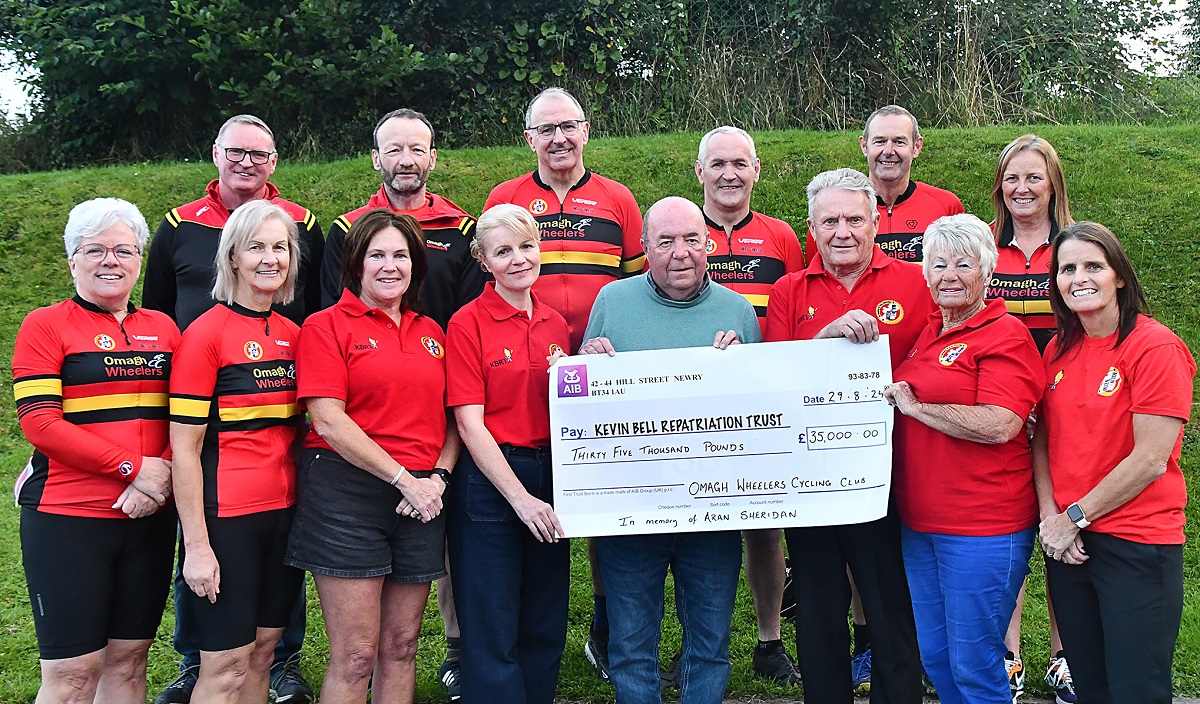 Omagh cyclists raise £35,000 in memory of fellow club member