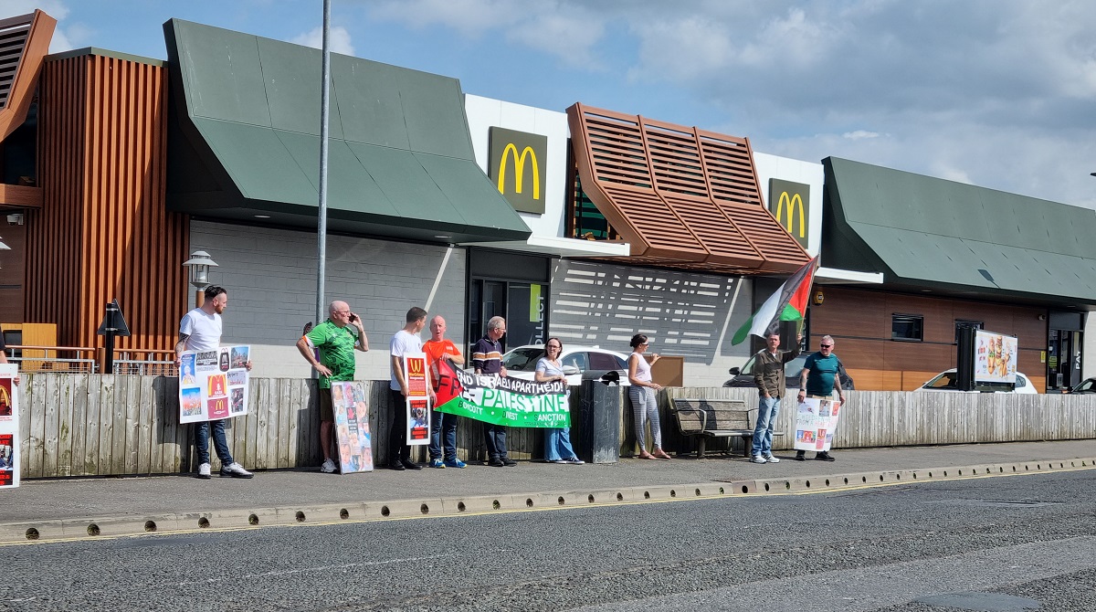 Strabane BDS stages McDonald’s protest