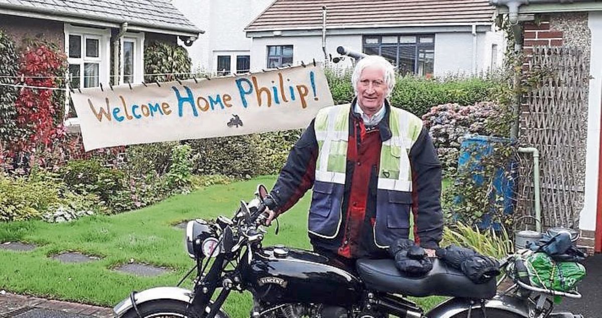 Strabane man completes 2,135 mile charity motorcycle ride