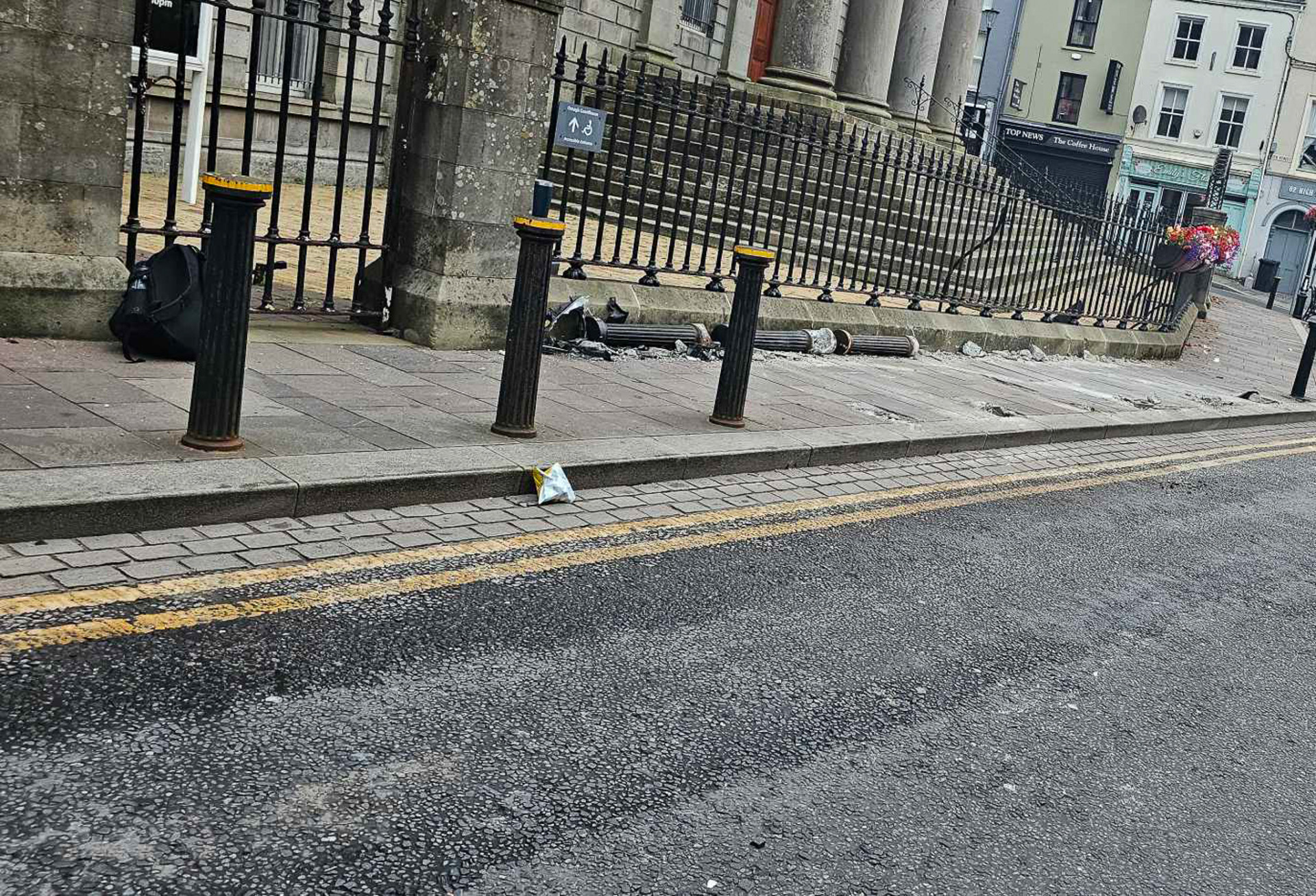 Man arrested after collision outside Omagh Courthouse