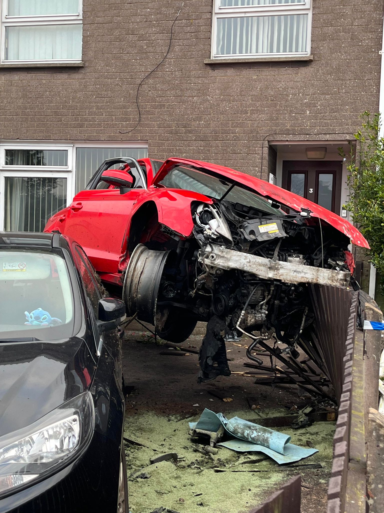 Drink driver who crashed into neighbour’s garden banned