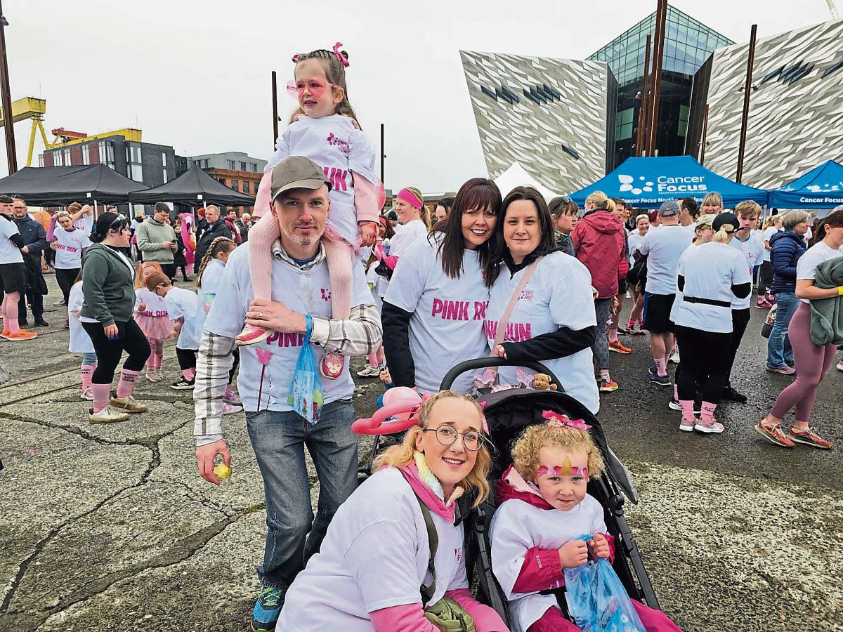 Local optical team in the pink as they complete charity 5k