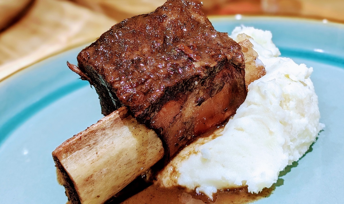 Beef short ribs in red wine FTW!