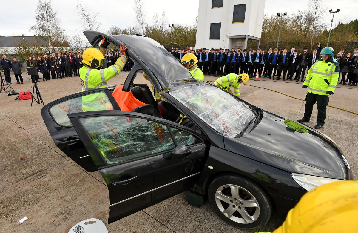 Local pupils witness stark reality of road collisions