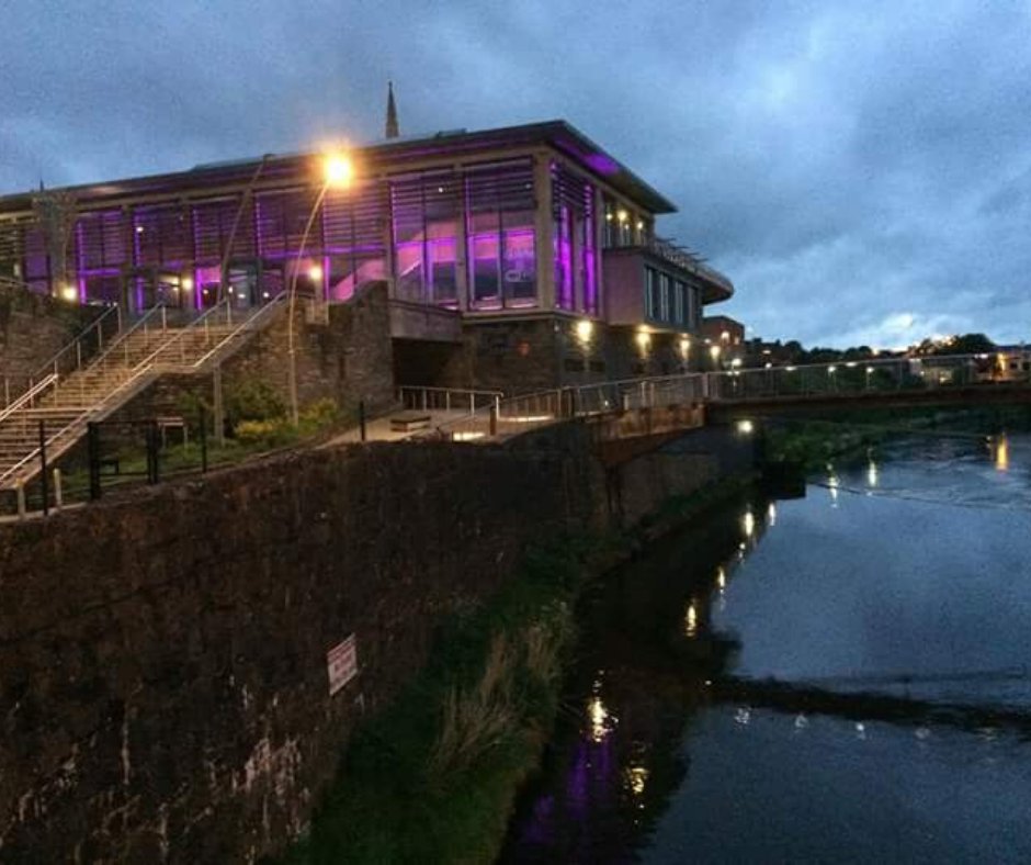 Omagh building lit up to support anti-violence campaign