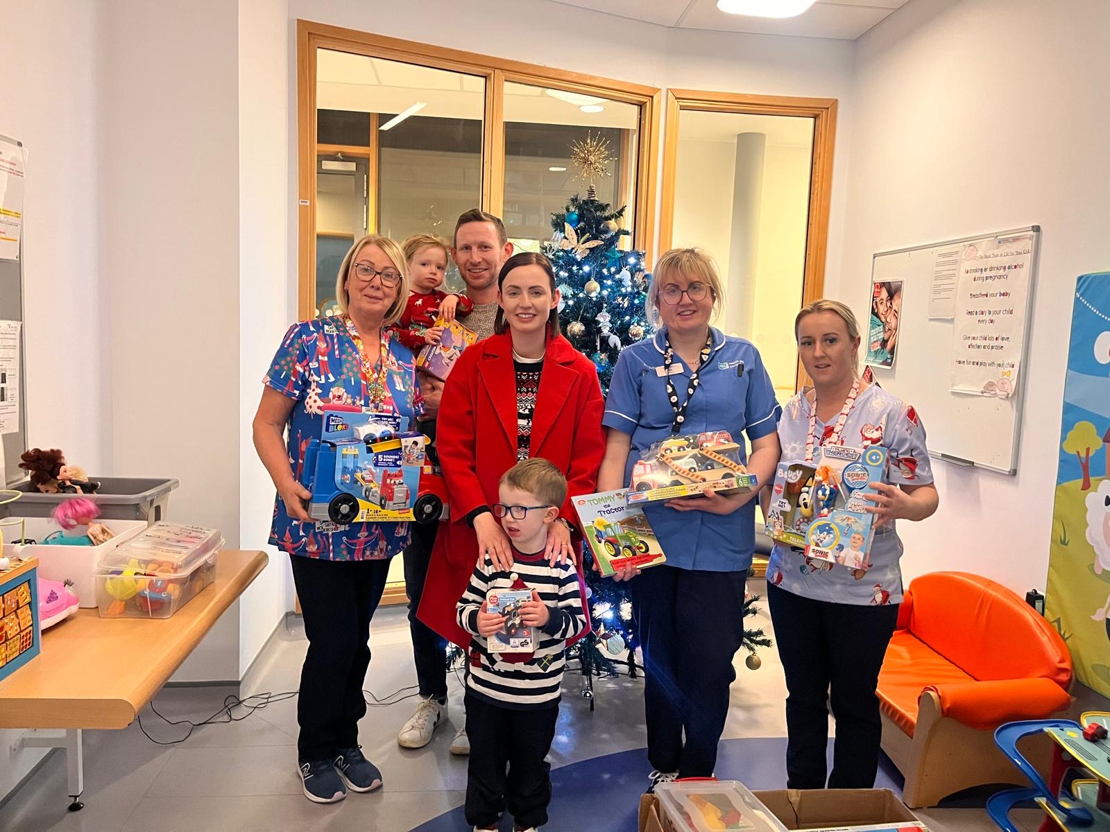 Little boy’s family say thanks to hospital staff who treated him