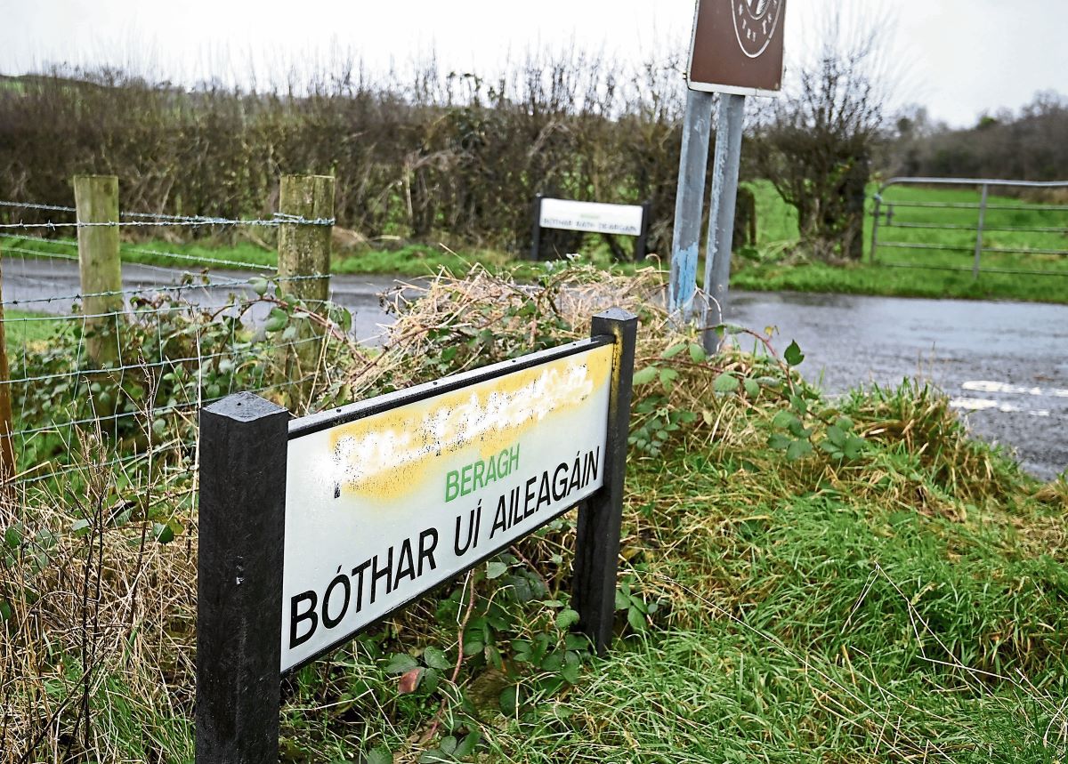 Dual-language signage vandalism will be repaired