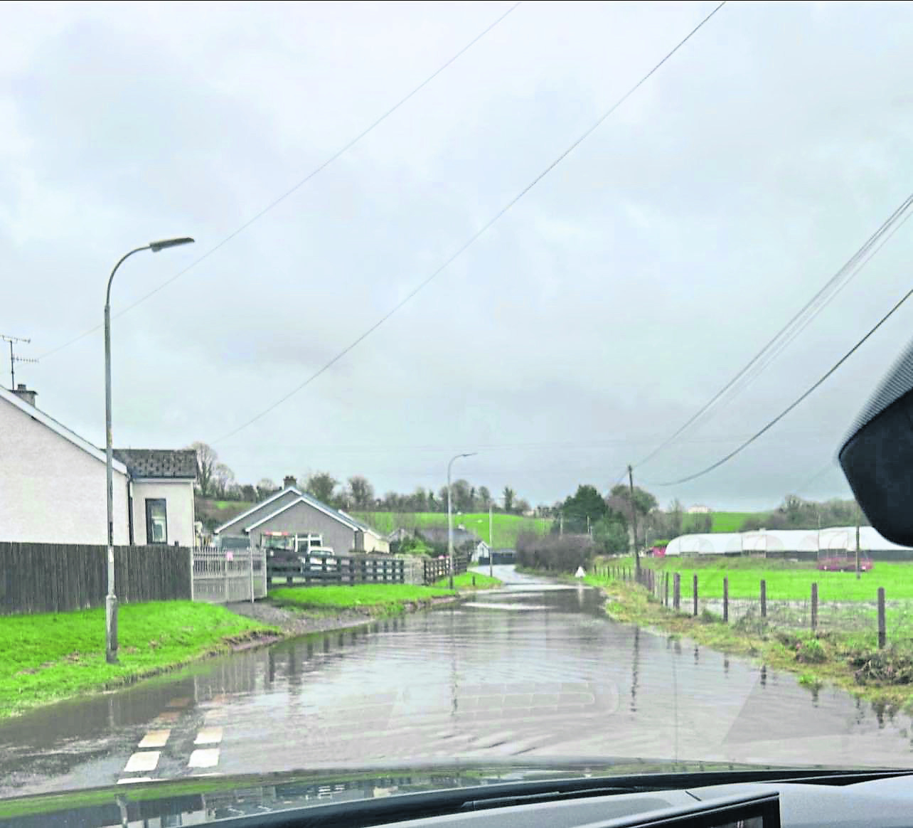 Call made for remedial work on Glenmornan Road following flooding