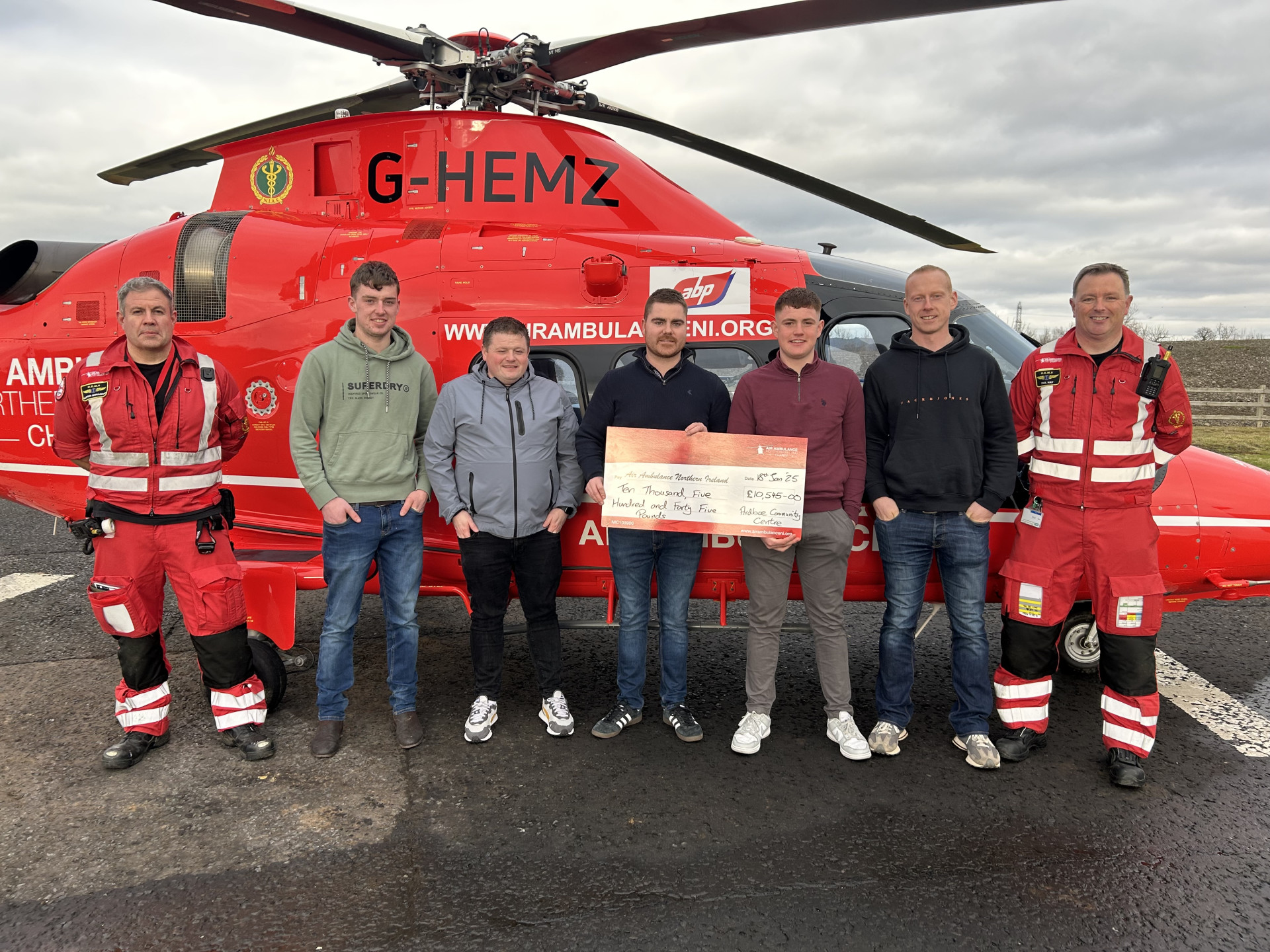 Tyrone man helps raise £10,500 for life-saving air ambulance team