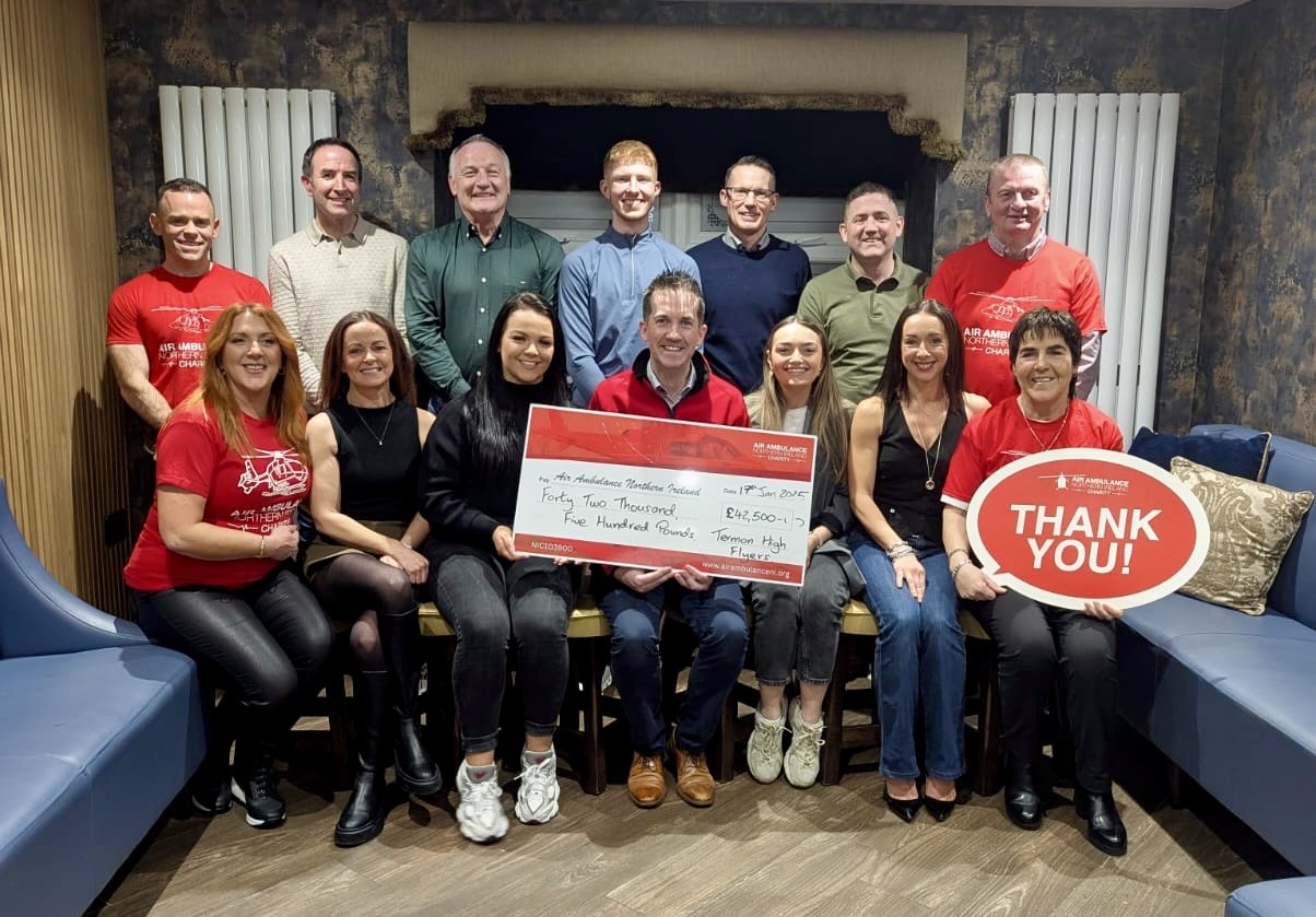 Tyrone friends raise more than £40,000 for crucial air ambulance