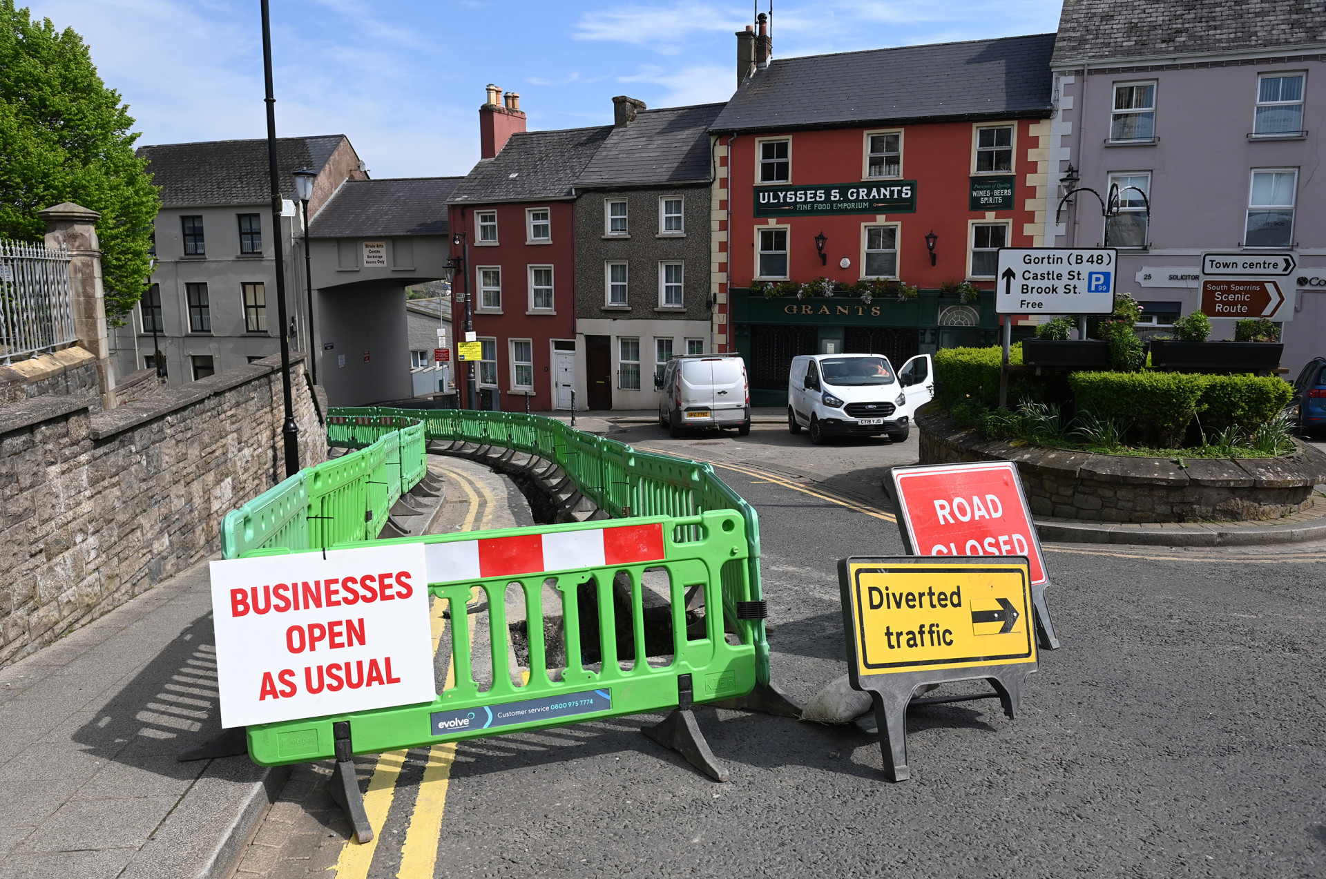 Concern around impact of gas works in Omagh town centre