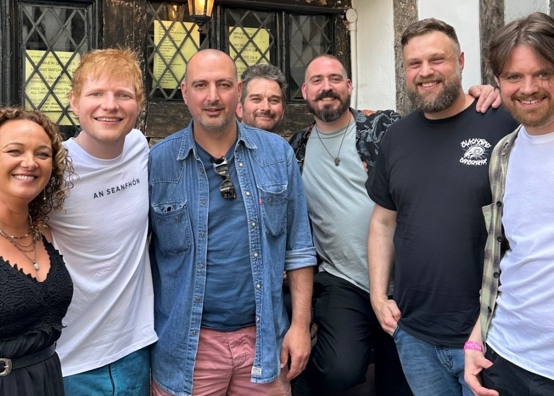 Clanabogan musician performs in the pub with Ed Sheeran