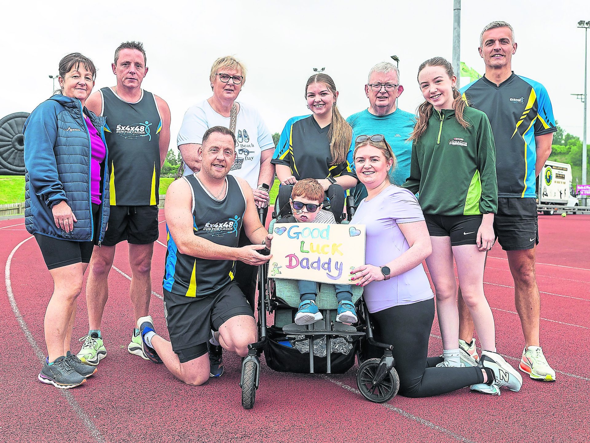 Omagh dad and pals raise £12,000 to improve his son’s life