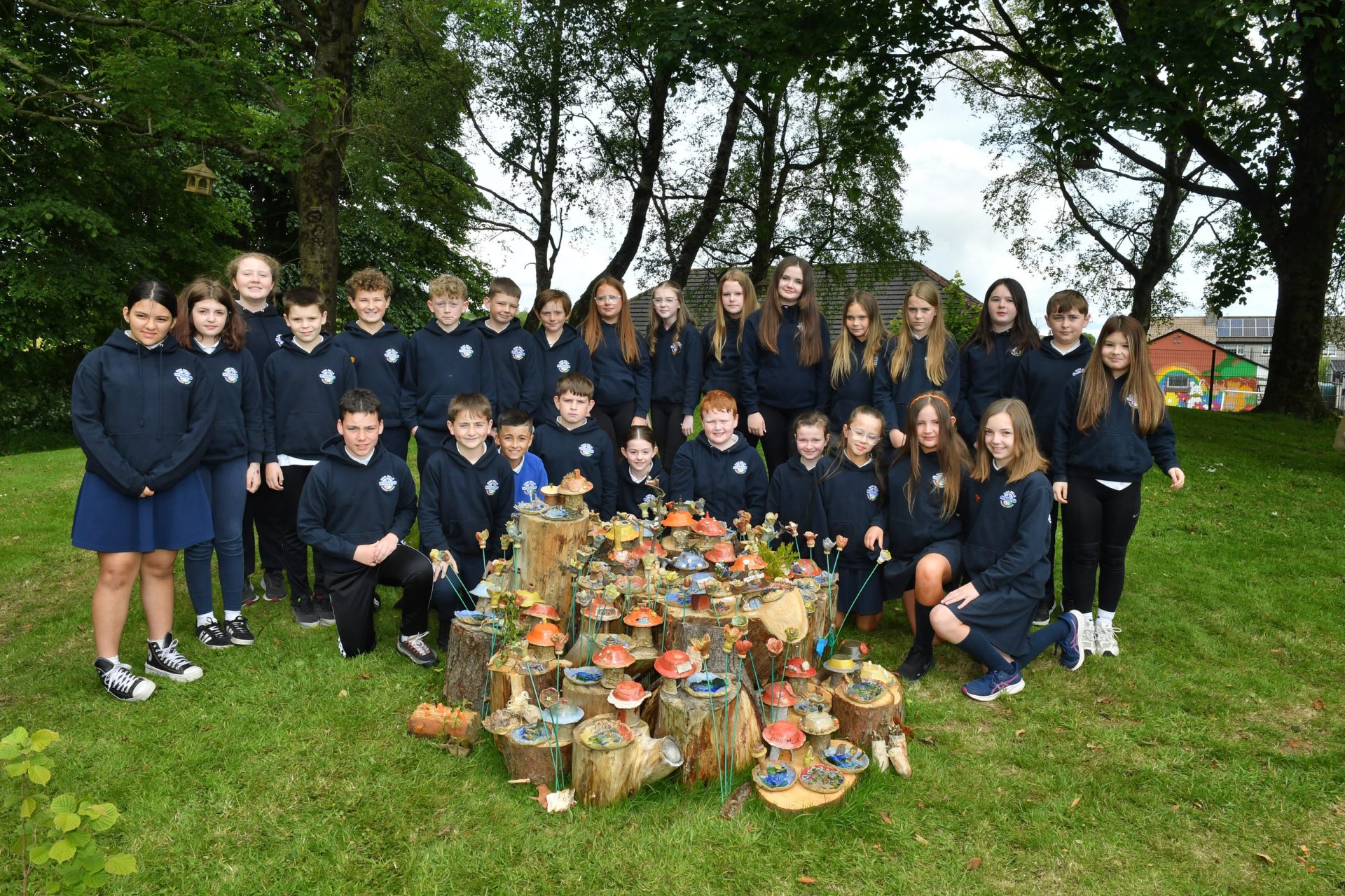 Little version of Sion Mills created by pupils in the village