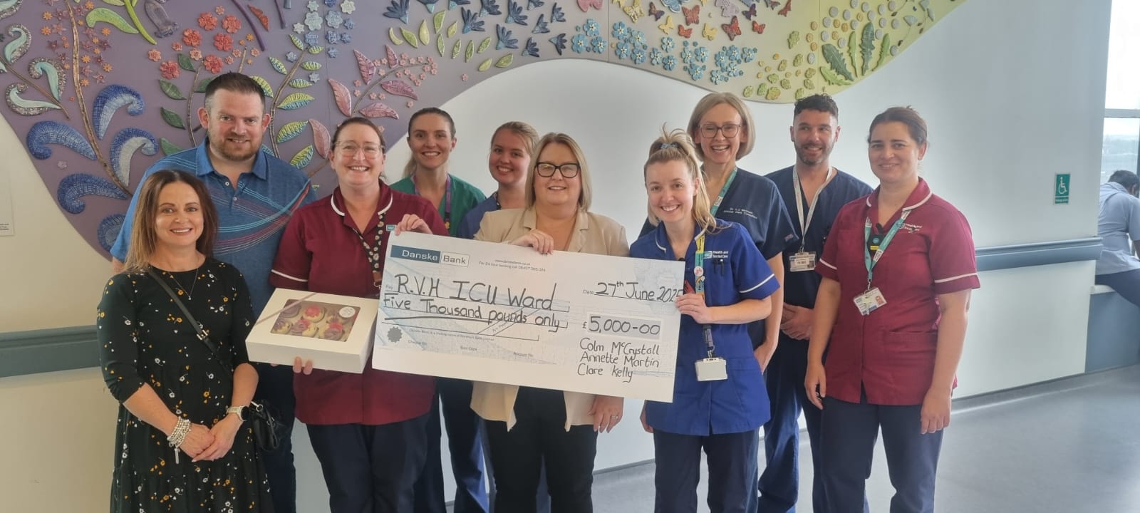 £10,000 raised for hospital wards by local brain tumour survivors