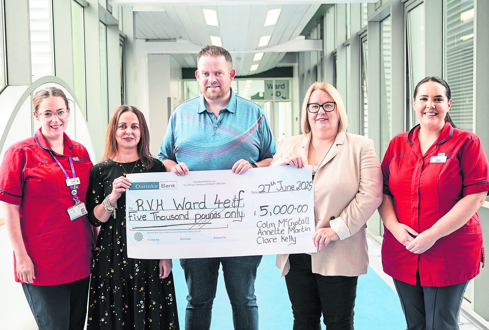 Tyrone trio raise £10,000 to thank staff for hospital care