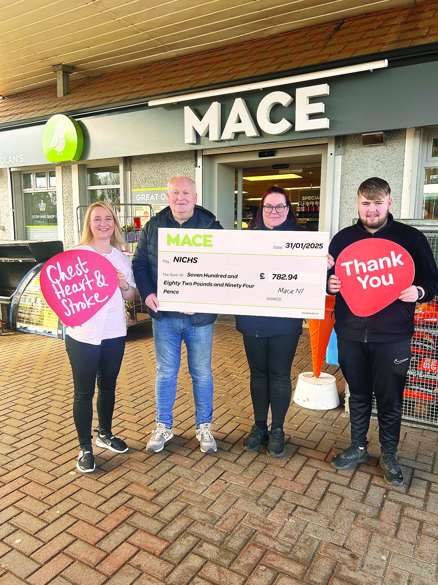 Staff and customers at Omagh shop praised for fundraising efforts