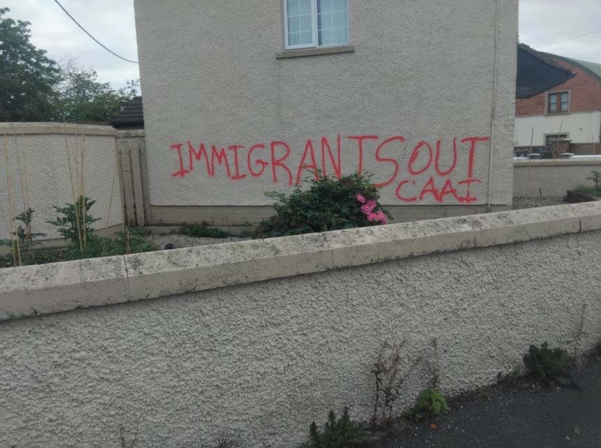 Racist graffiti in Strabane condemned