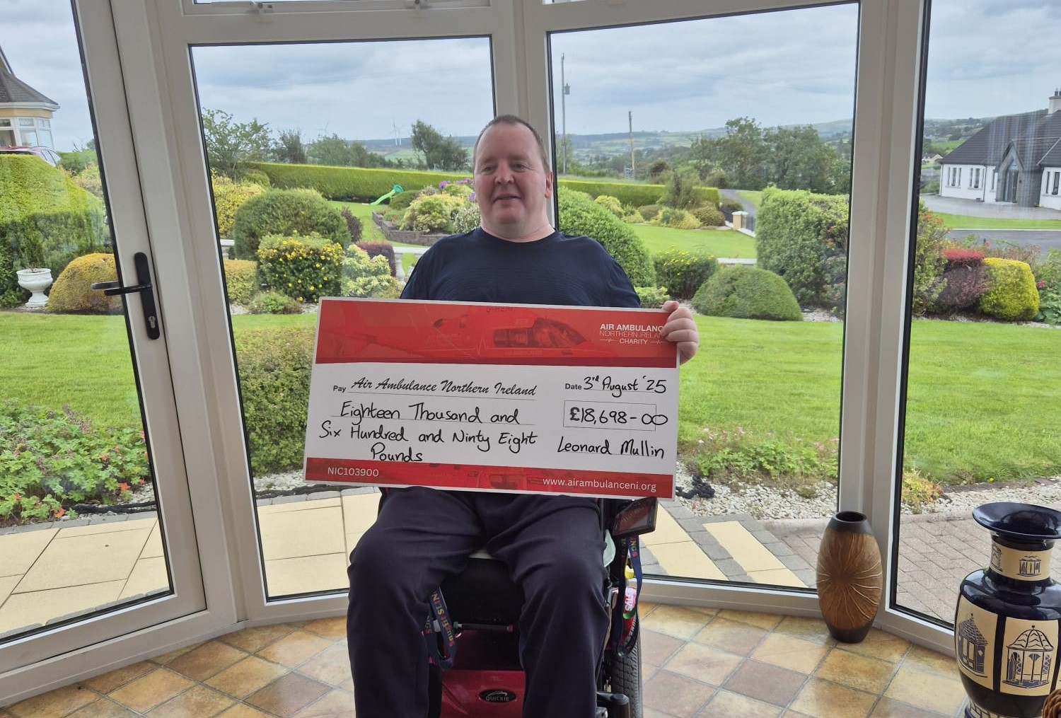 Tyrone man recognised for raising money for lifesaving charity