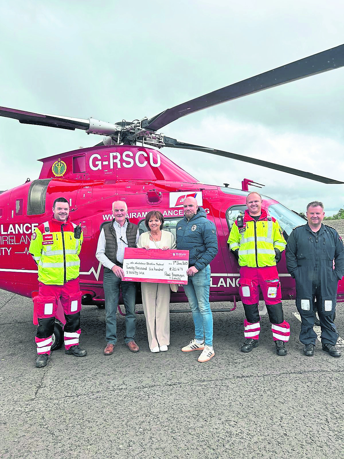Galbally man pays back air ambulance team for helping him