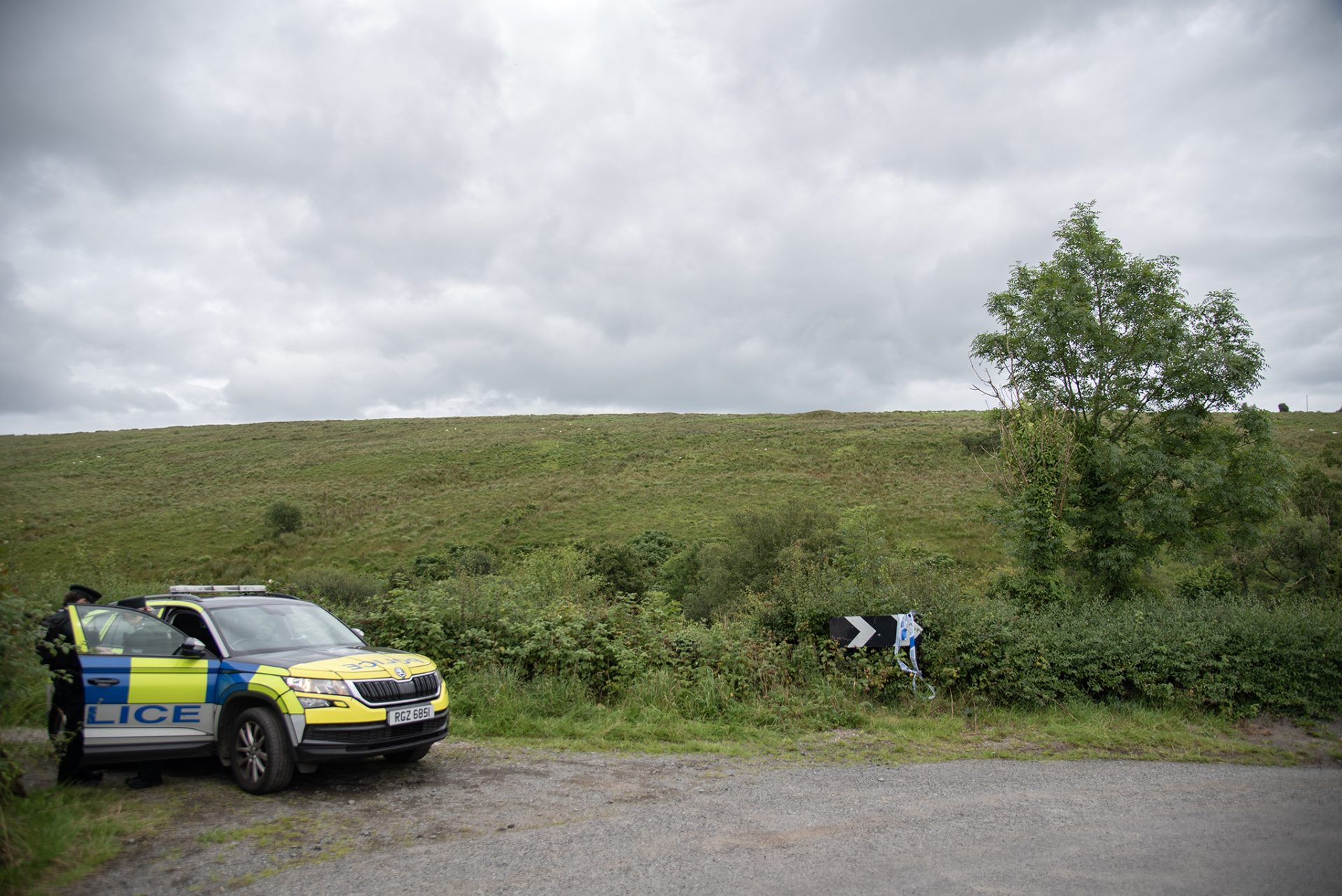 Death of woman found beside burning car not ‘suspicious’