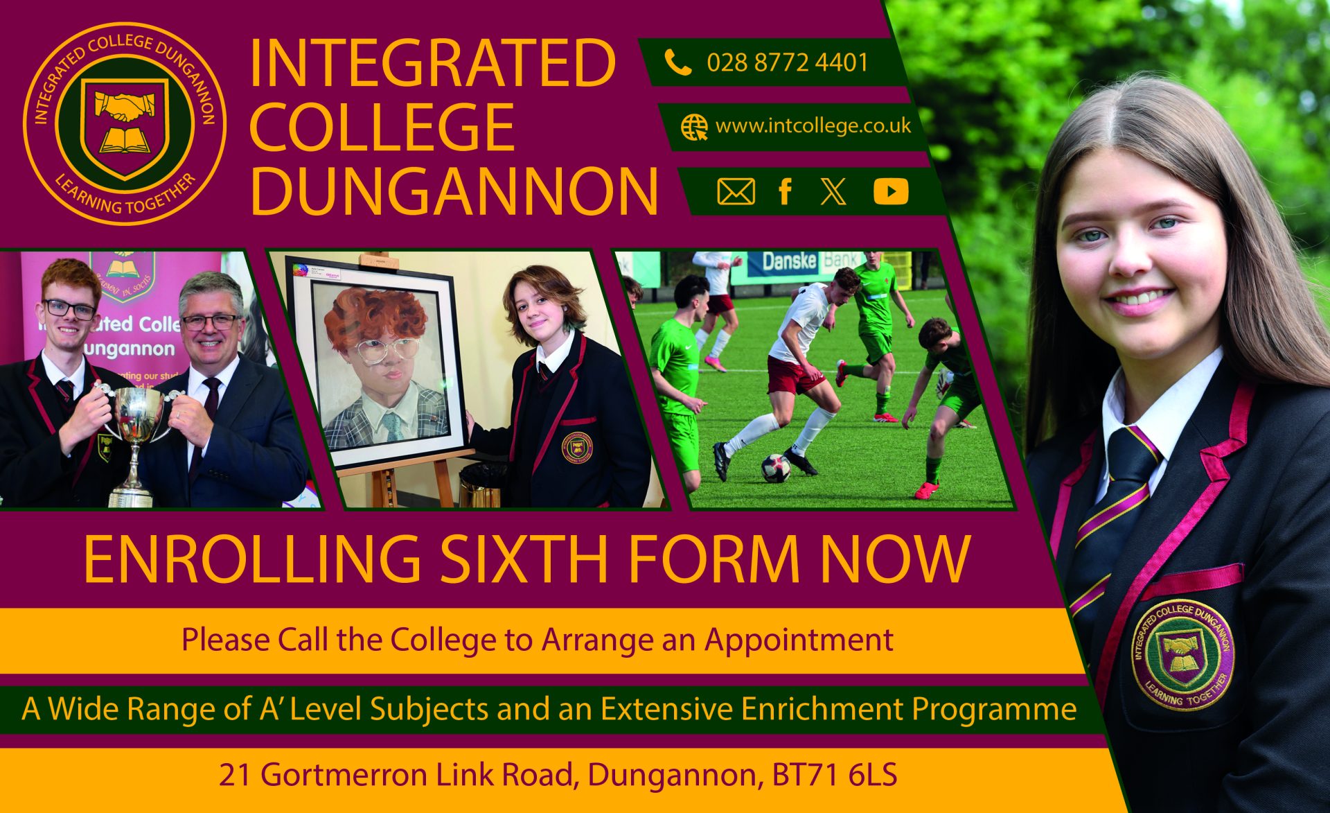 Integrated College Dungannon: Where A-Level students thrive