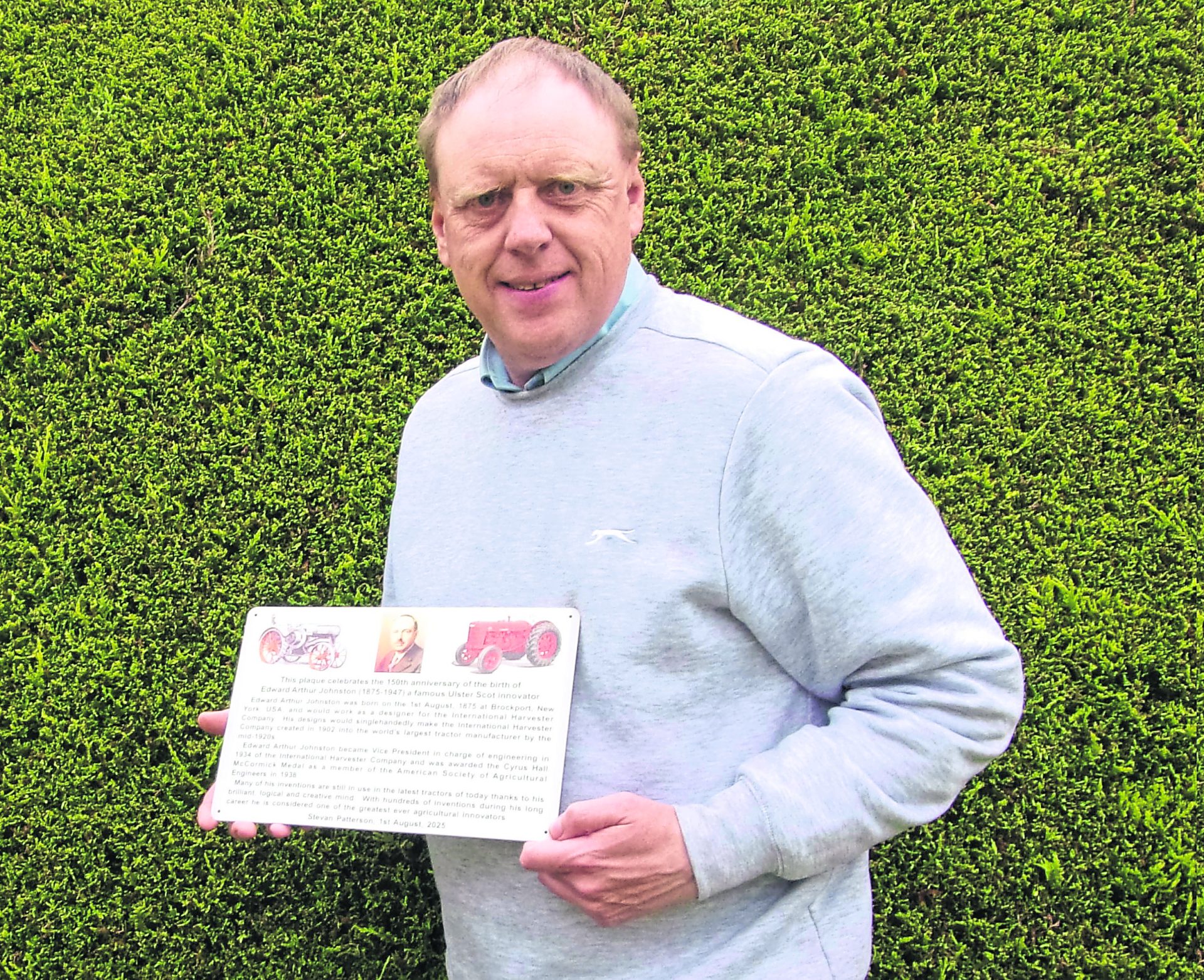Castlederg celebration for work of farming pioneer