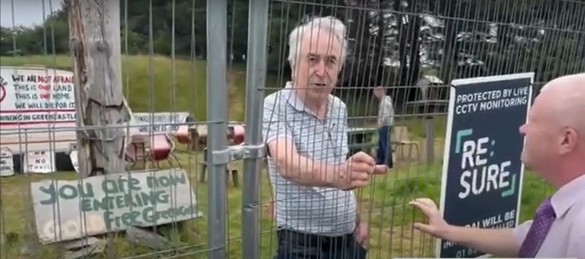 Fencing erected at controversial proposed mining site in Tyrone